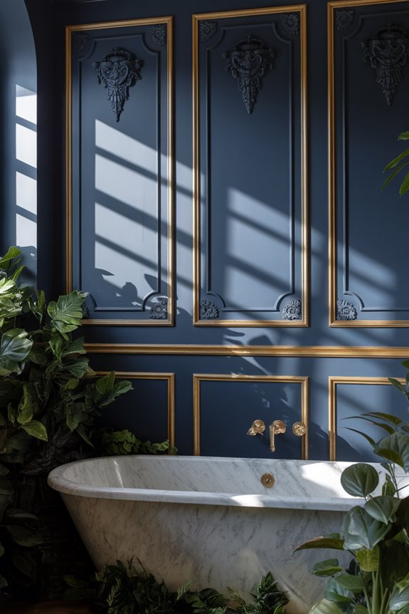 bathroom decorative moulding accents