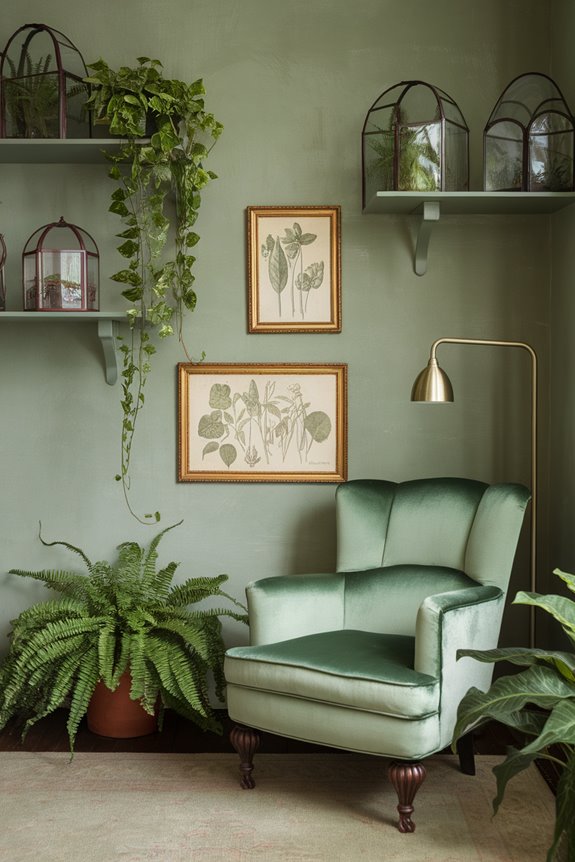 botanical vintage decorative elements