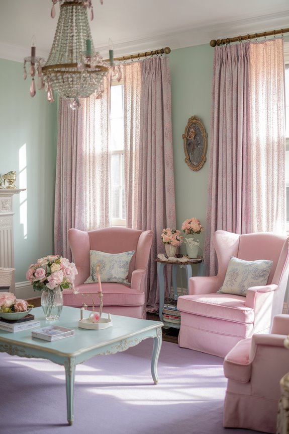 charming vintage pastel decor