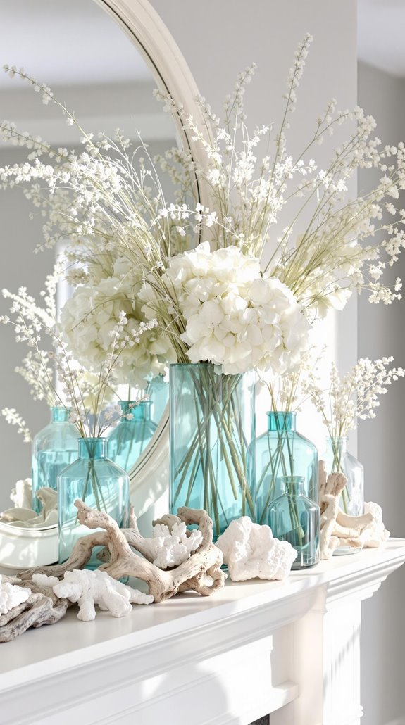 coastal inspired decorative vases
