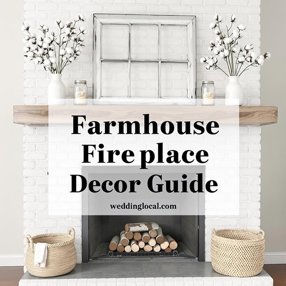 cozy farmhouse fireplace decor