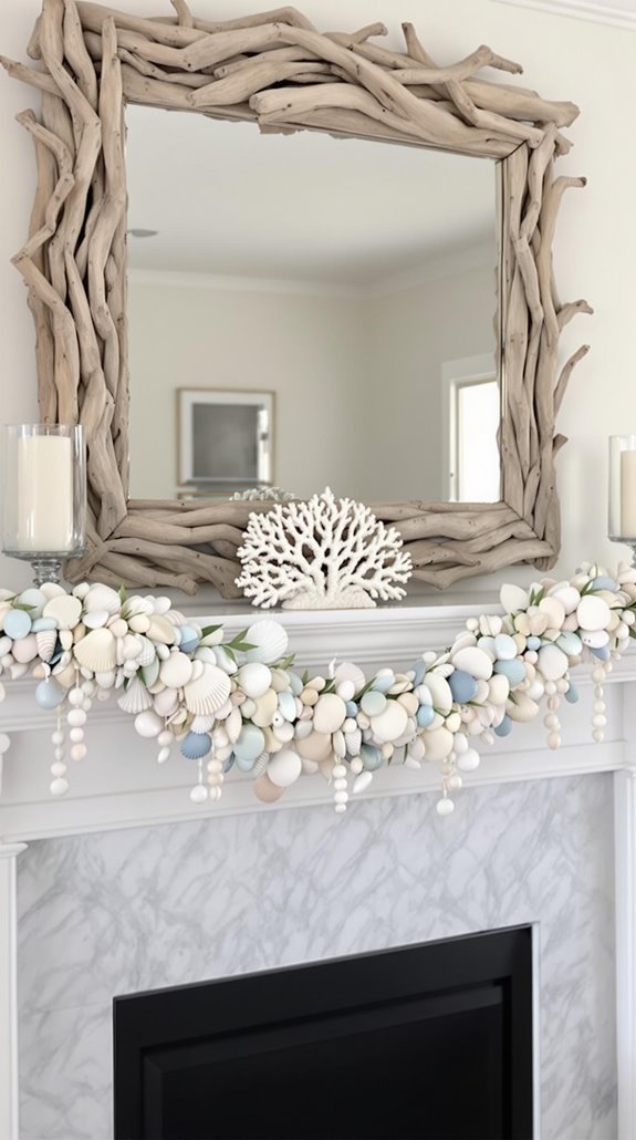 decorative shell string garland