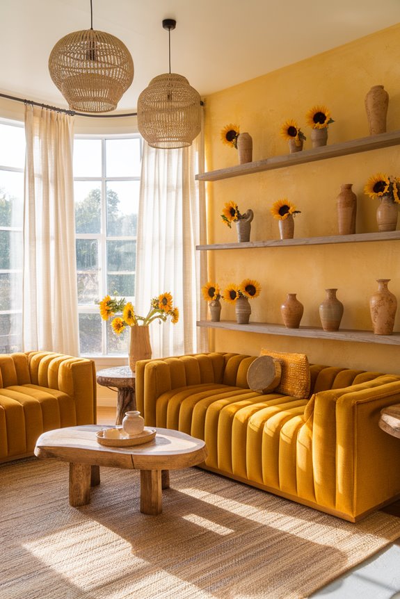eco friendly yellow home accents