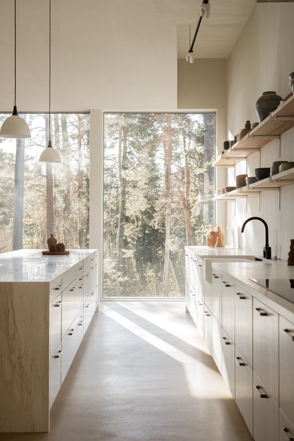 efficient minimalist kitchen design