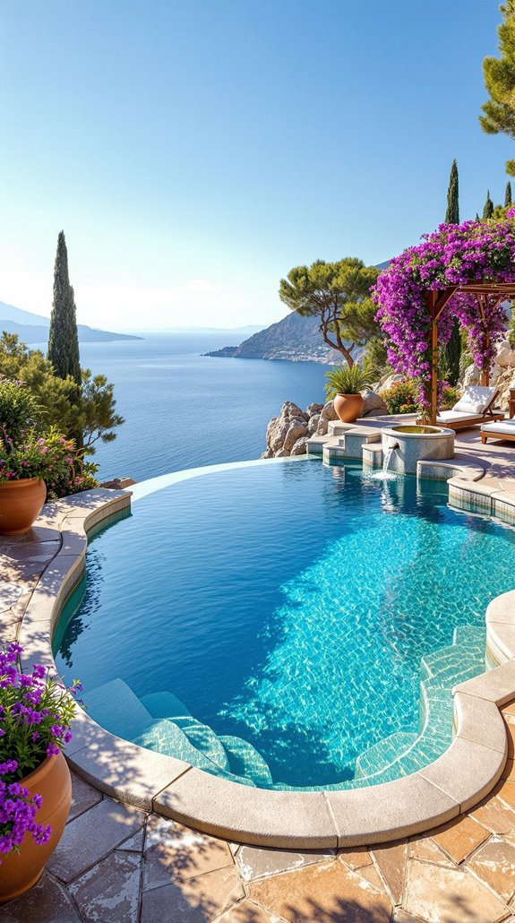 elegant outdoor water oasis
