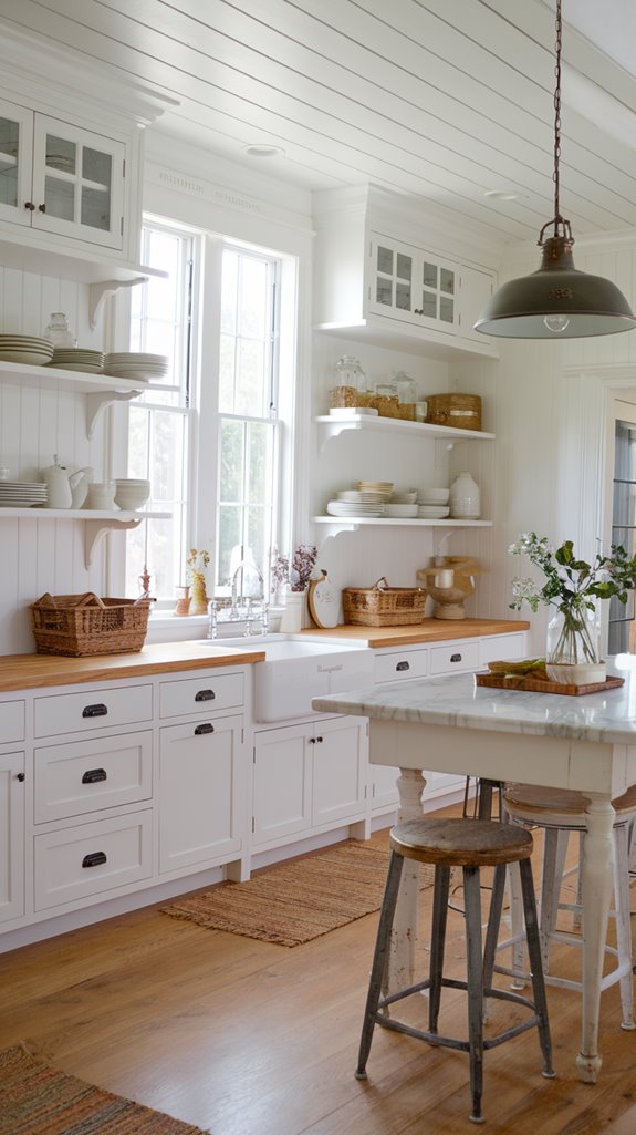 elegant white cabinetry design