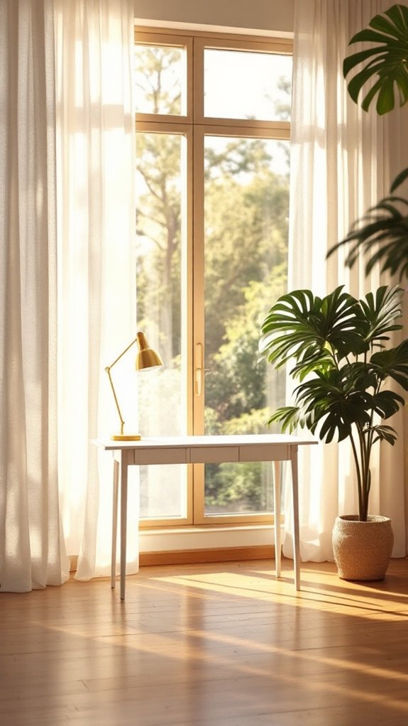 gentle and warm glow
