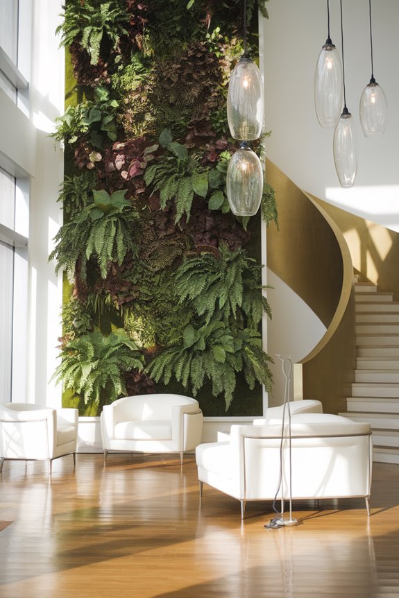 green vertical gardens thrive