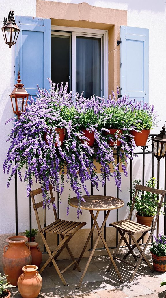 lavender plant arrangement showcase