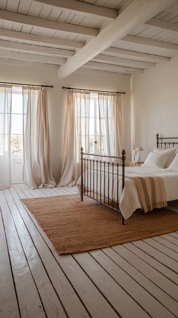 light colored wooden floorboards