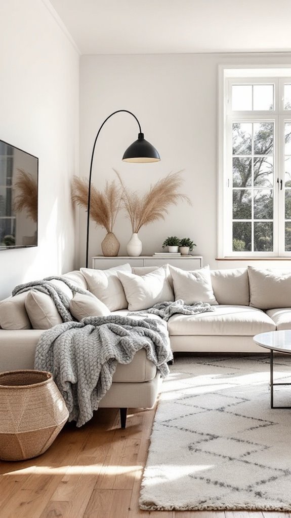minimalist design cozy living