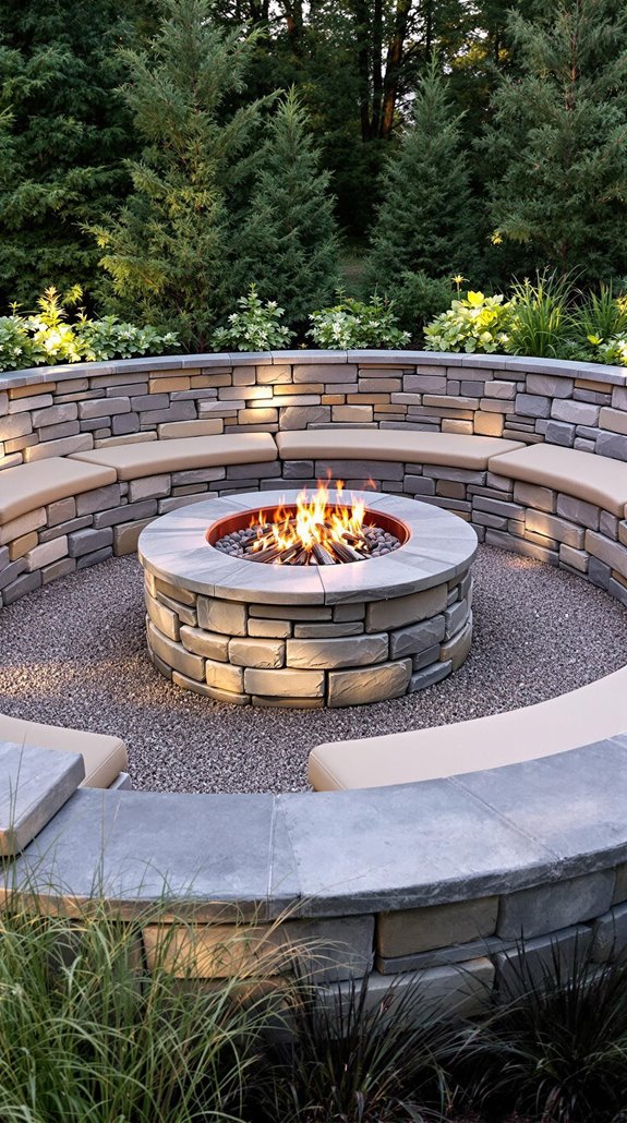 natural stone edging feature