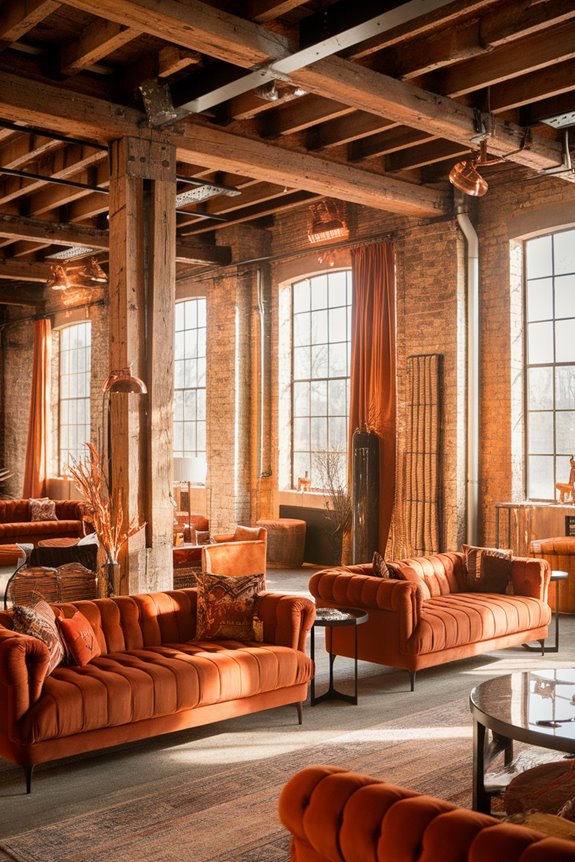 rustic orange farmhouse design