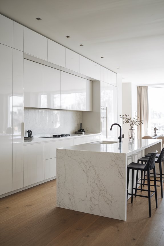 sleek modern kitchen design