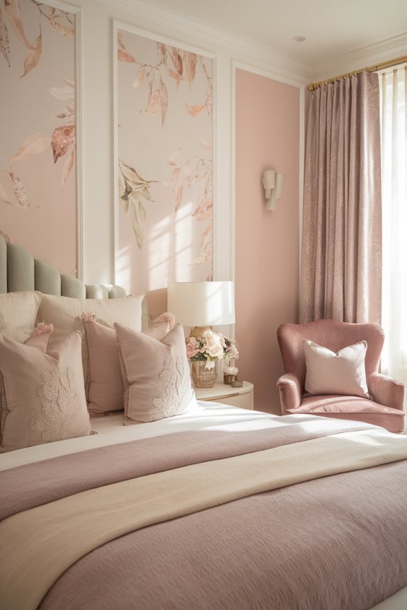 soft colored foliage decor