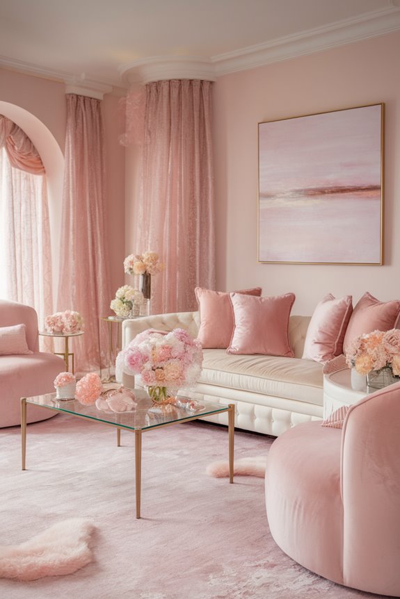 soft pink dreamy ambiance