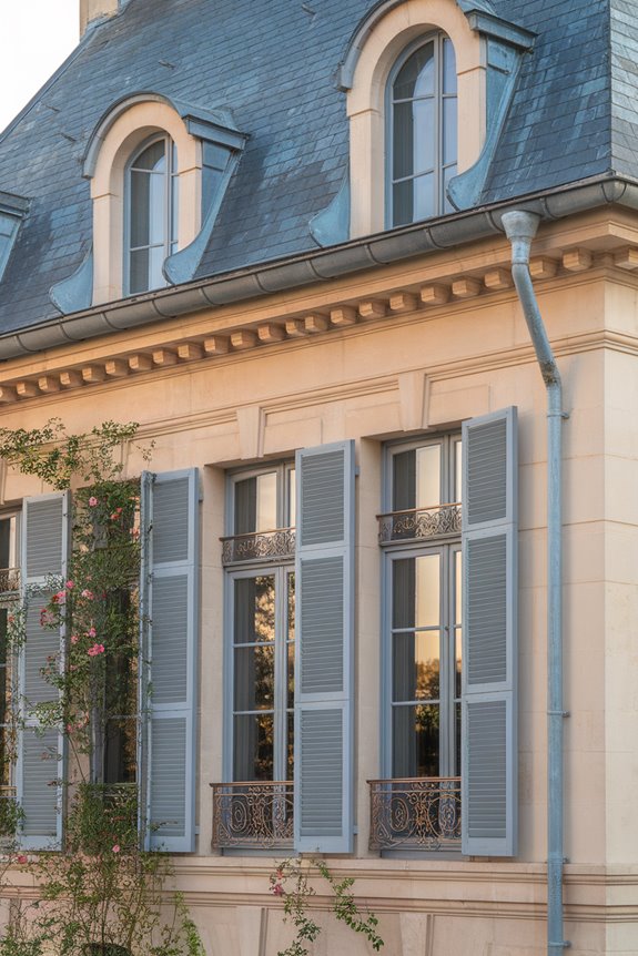 stylish copper rainwater drainage