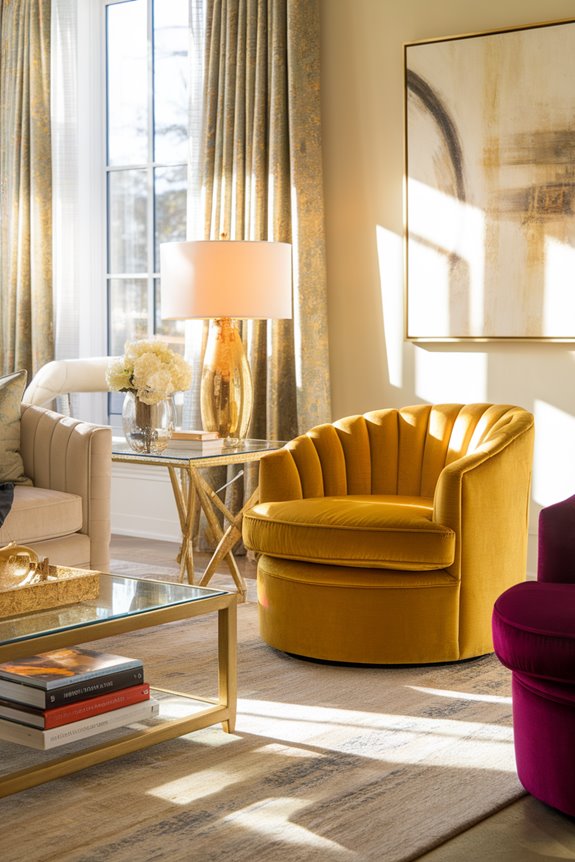 stylish rotating seating option