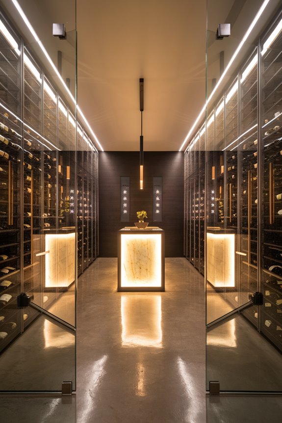 temperature regulated wine storage
