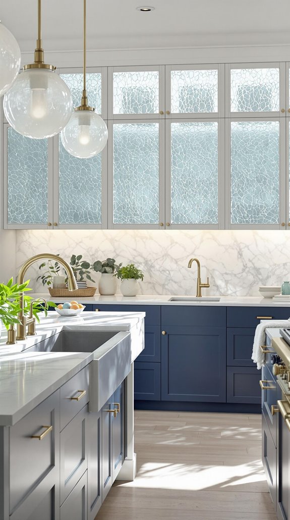 textured glass design elements