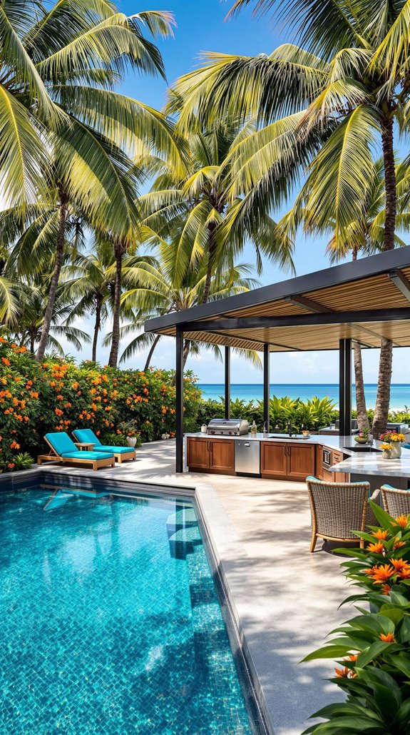 tropical paradise design features