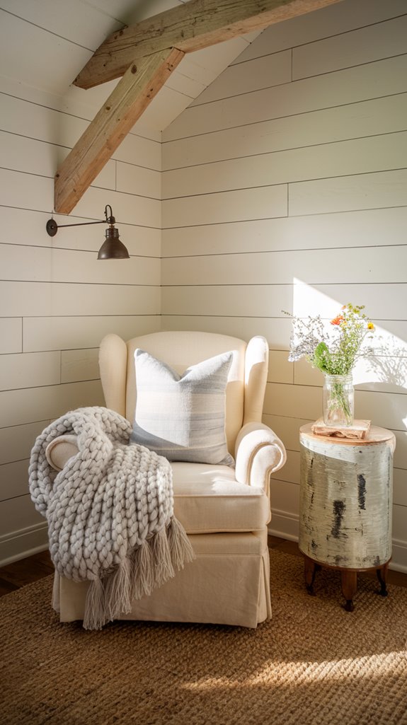 warm inviting reading space