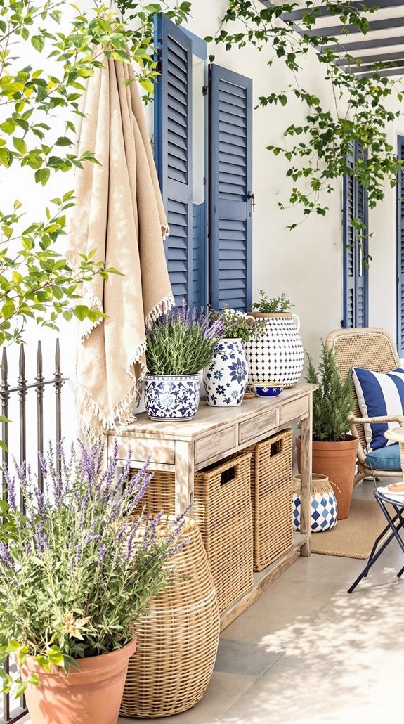 wicker basket for storage